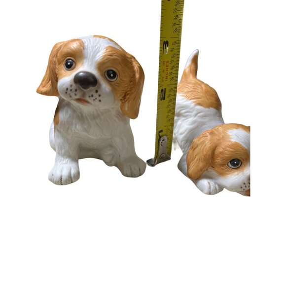 HOMCO Spaniel Puppies 3 INCH Porcelain Dog Figurines # 1407 Set of 2 - Picture 11 of 12
